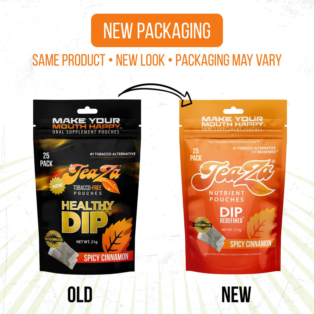 TeaZa zip pouches pack display for on-the-go flavor