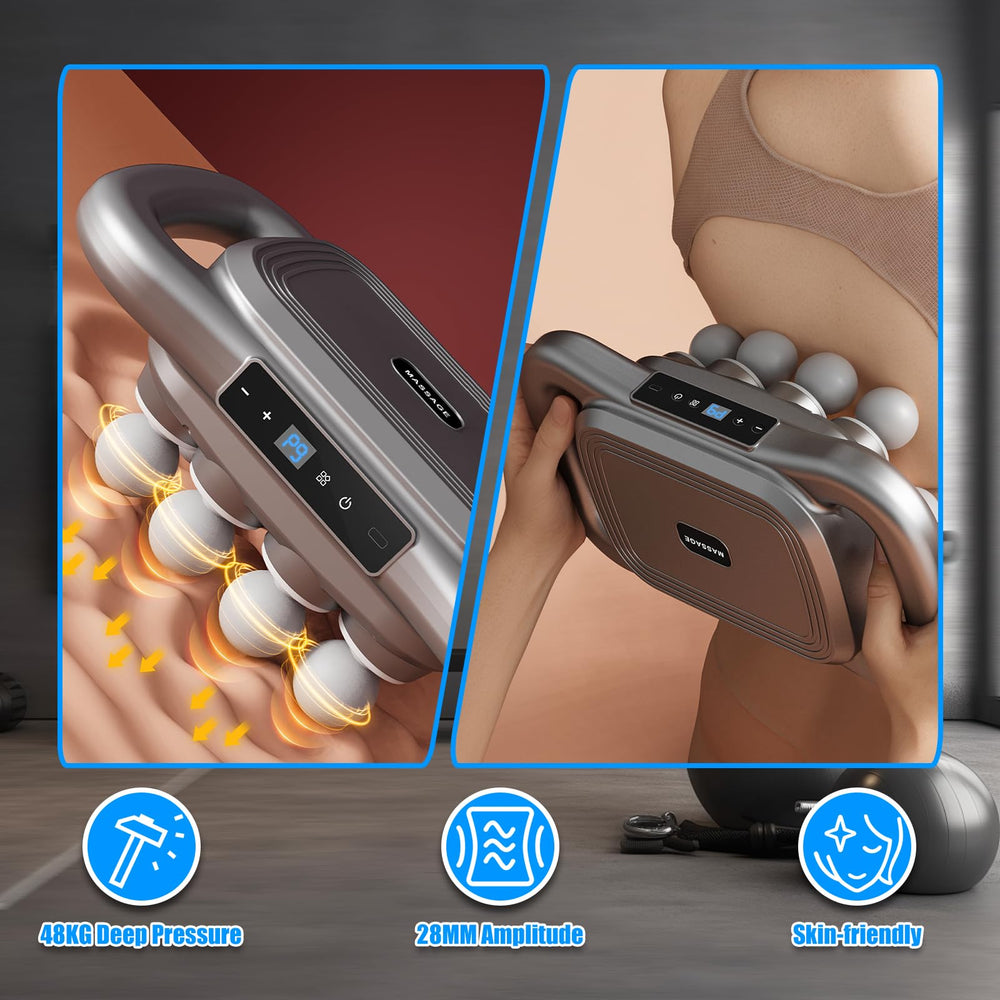 Technohom massage gun with 9 speeds and modes for customization
