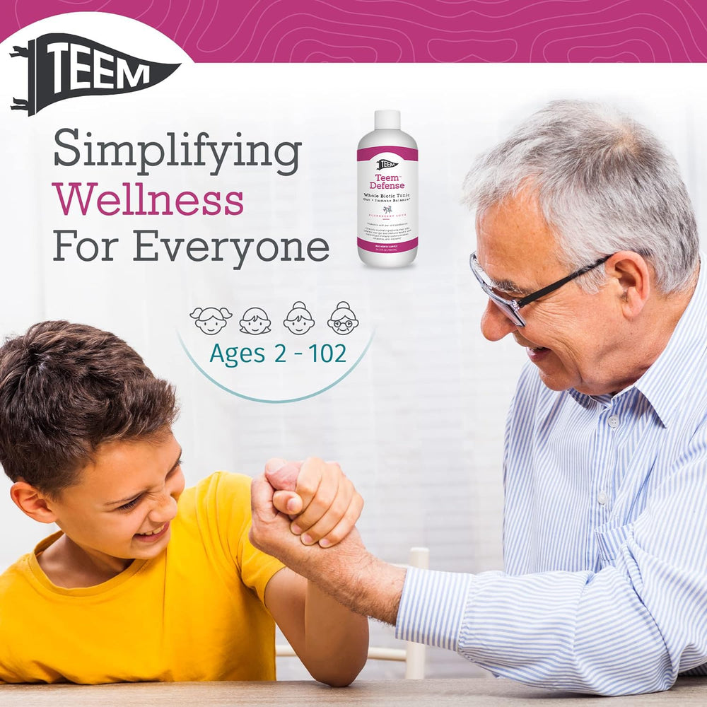 Made in USA Teem Defense bottle label emphasizing quality