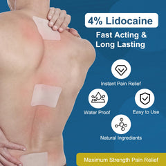 Teemofe Lidocaine Patch knee-area targets joint pain.