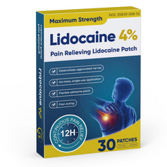 Teemofe Lidocaine Patch neck-area for fast, temporary neck pain relief.