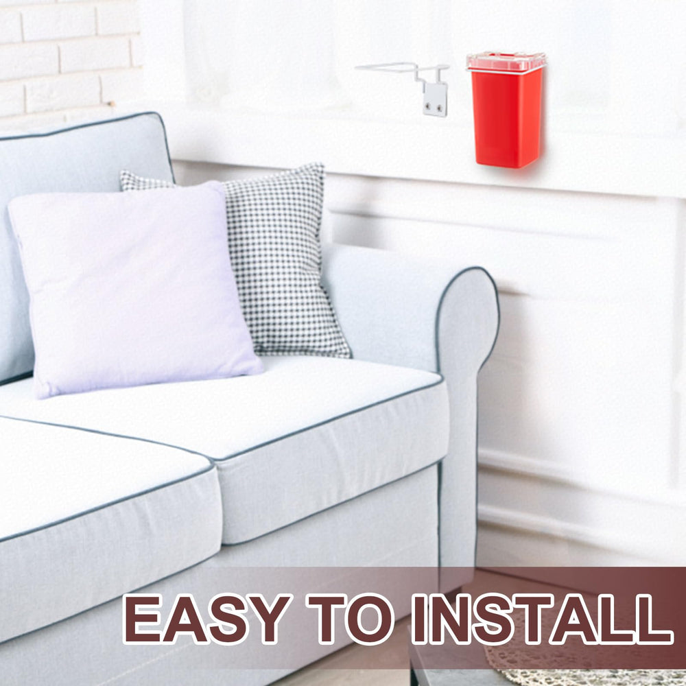 Teenyyou white brackets on wall blend with decor and promote tidy spaces.