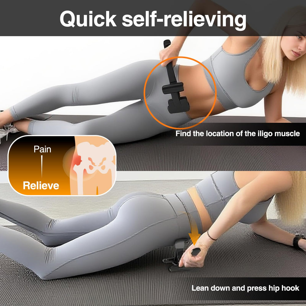 Telyora Psoas Release Tool is compact and travel-ready for on-the-go therapy.