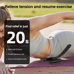 Telyora Psoas Release Tool on-wall setup for steady iliacus activation.