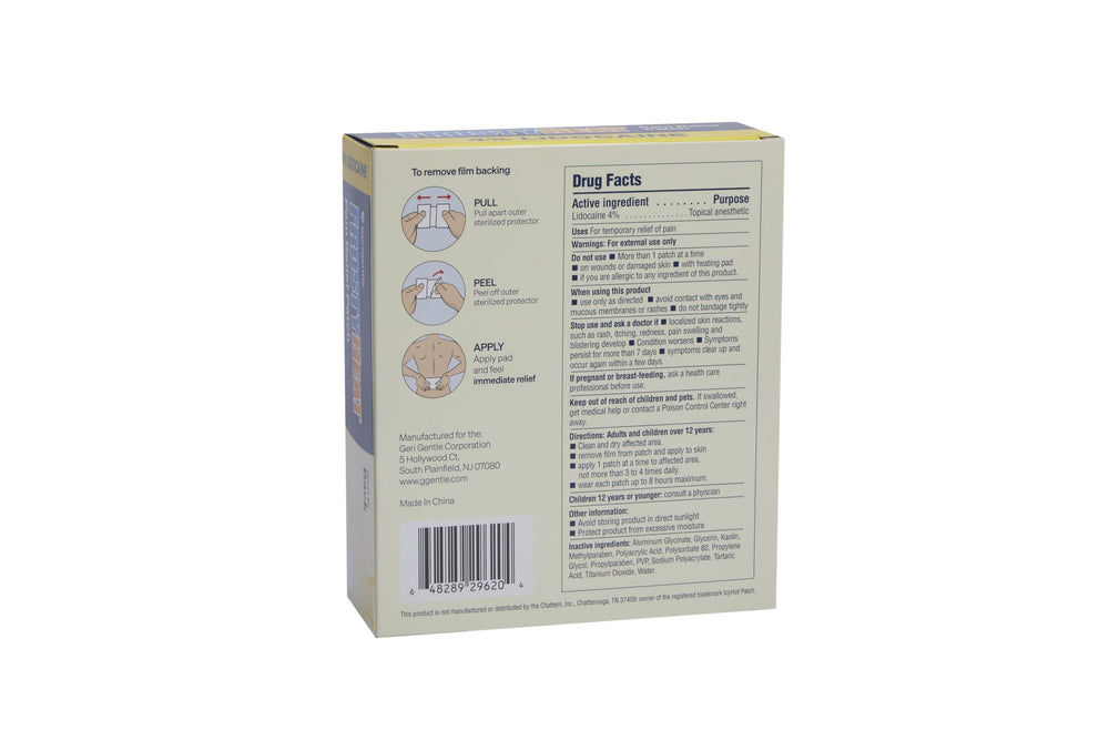 Long-lasting comfort with TenderGentle patch on skin