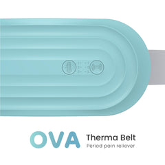 TensCare OVA Therma Belt heat mode activation provides targeted warmth for abdominal comfort.