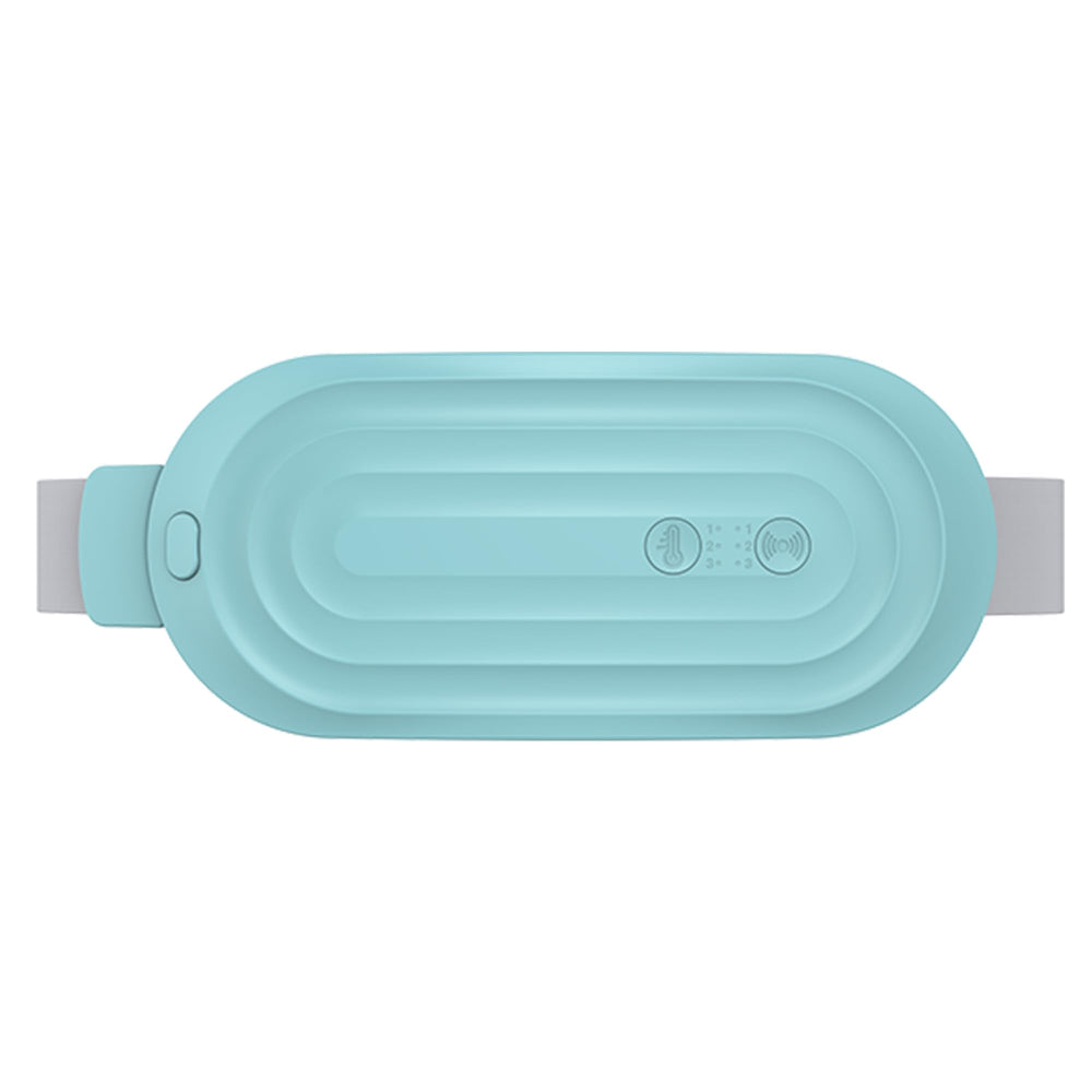 TensCare OVA Therma Belt demonstrates wearable design for discreet cramps relief under clothing.