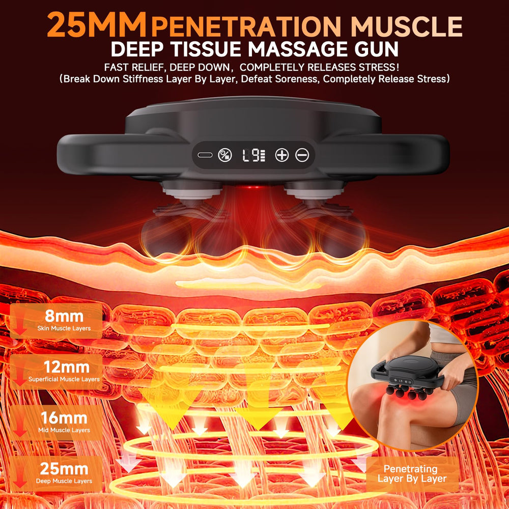 TenSine massager with nine modes and nine speeds for customizable sessions.