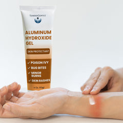 TenderGentle ointment applied on skin demonstrates soothing care for irritated areas.