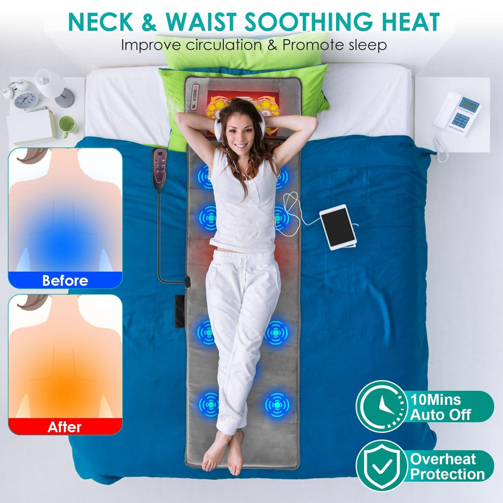 TeqHome massage mat offering nine customizable modes