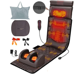 TeqHome full-body massage pad with neck pillow for targeted relief across the body.