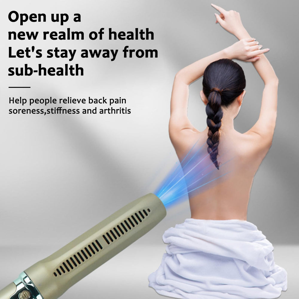 Terahertz Therapy Wand offers warm air and three heat levels for customizable comfort.