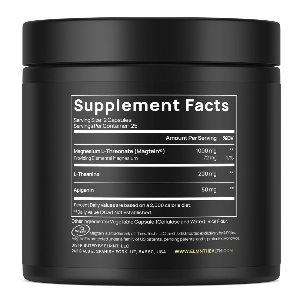 terra elmnt triple sleep close-up of Magtein L-Threonate ingredients