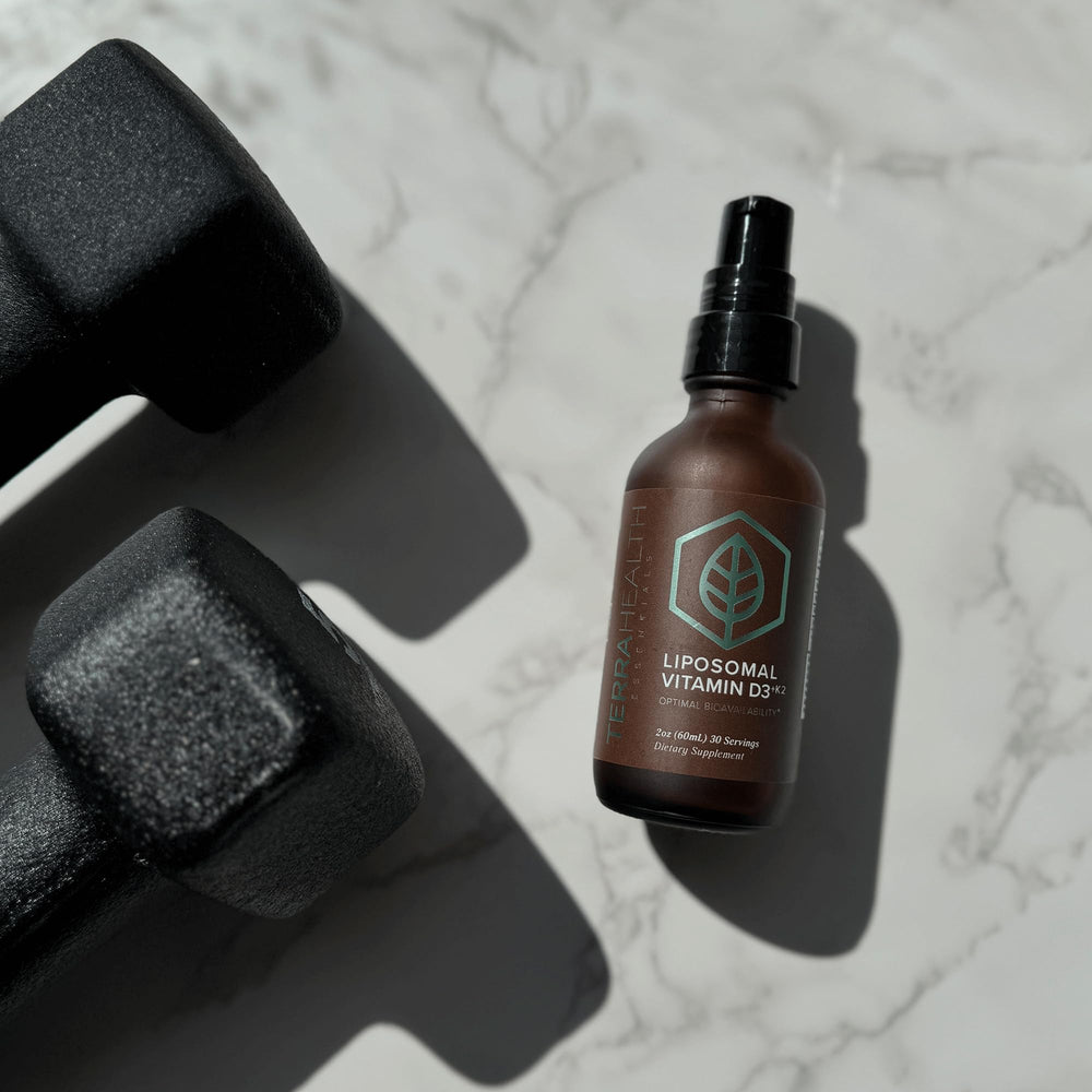 Terra Health Essentials amber bottle seal ensures freshness.