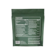 Terra Health Essentials Super Greens scoop showing precise serving for nutrient intake.