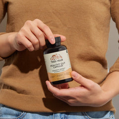 Terra Origin DGL licorice root element focused on gut soothing properties.
