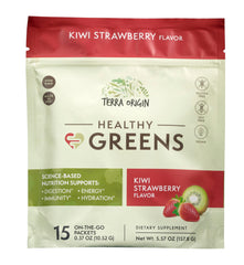 Terra Origin Greens Kiwi Strawberry travel-pack ideal for gym and work