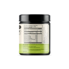 Label closeup highlights non-GMO and gluten-free benefits for Terra Origin powder