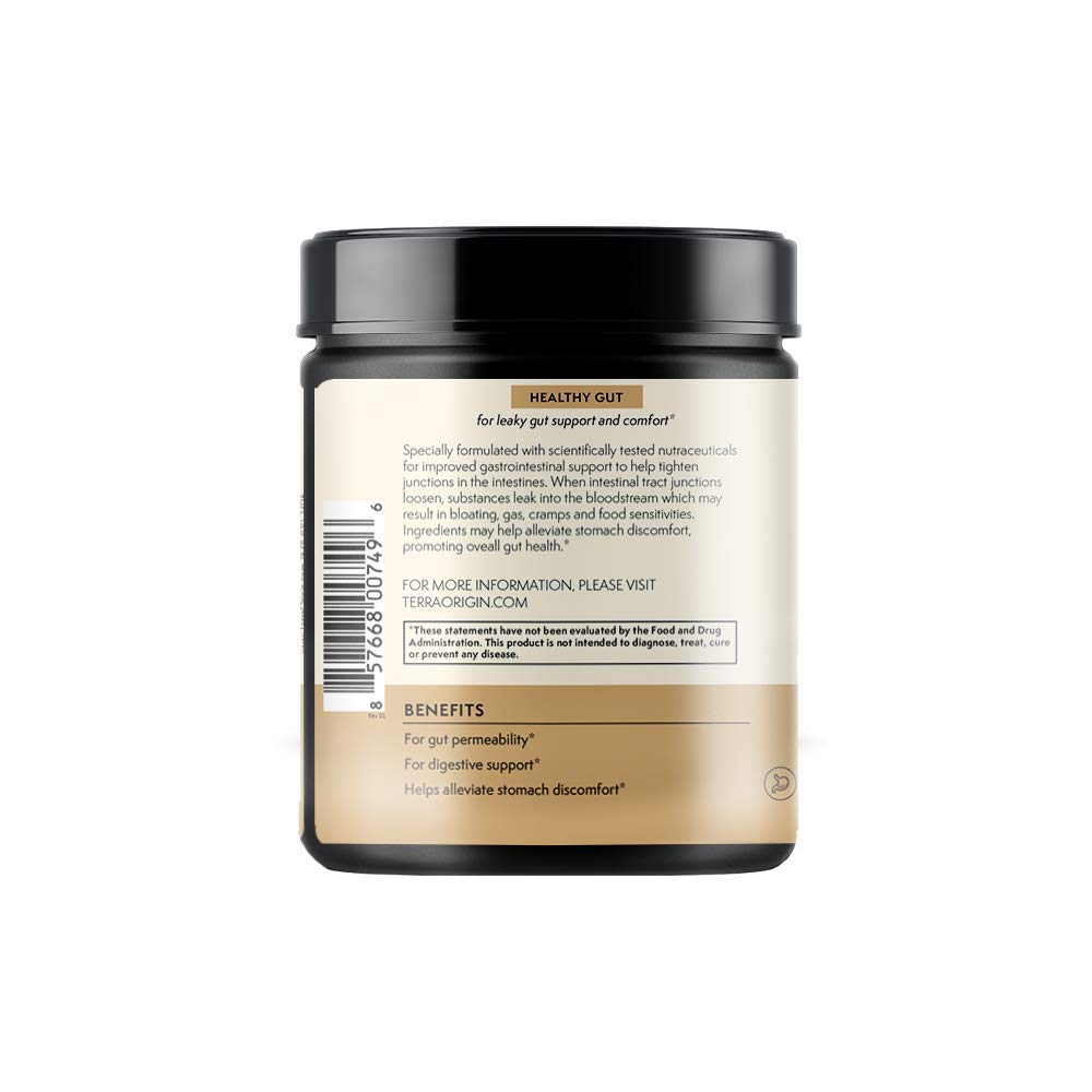 Terra Origin Healthy Gut pour and mix illustrating quick beverage preparation