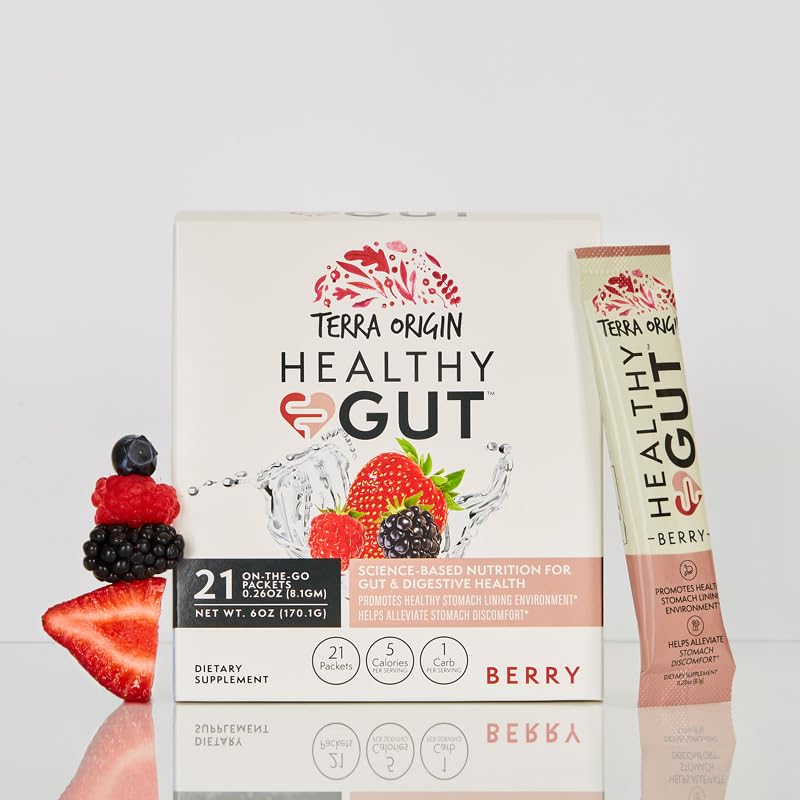 Home counter scene with Terra Origin box for daily routine.