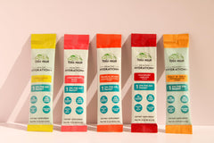 TERRA ORIGIN Zero-sugar label signals a sugar-free hydration option.