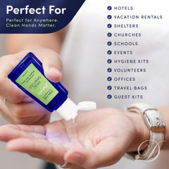 Terra Pure 50-pack bulk bottles ideal for hotels, schools, and events
