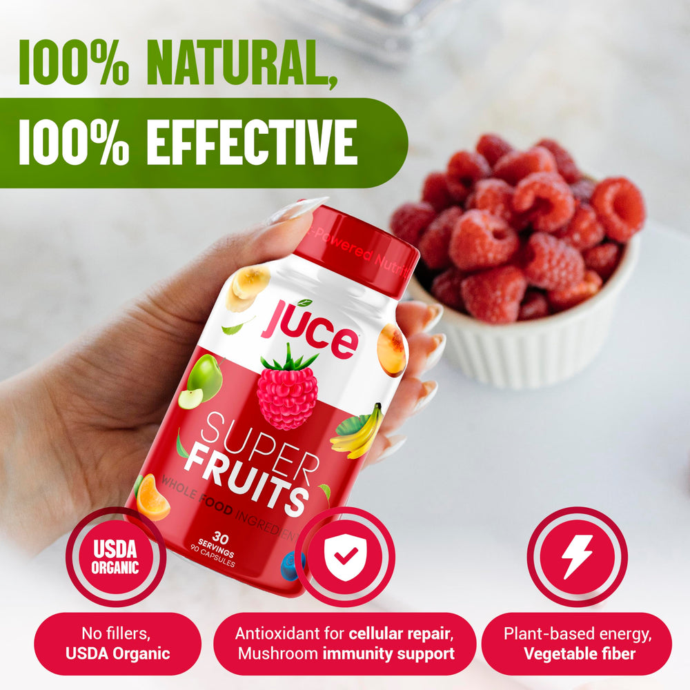 Terra Kai Juce Original Formula nutrition facts panel highlights vitamins and minerals
