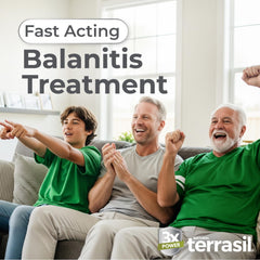 Terrasil balanitis cleansing soap bar ready for gentle cleansing.