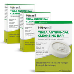 Terrasil Tinea Soap bar delivers soothing cleansing with natural antifungal benefits.