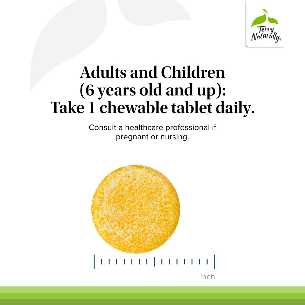 Terry Naturally allergen-friendly curcumin supplement label emphasizing non-GMO and allergen-free