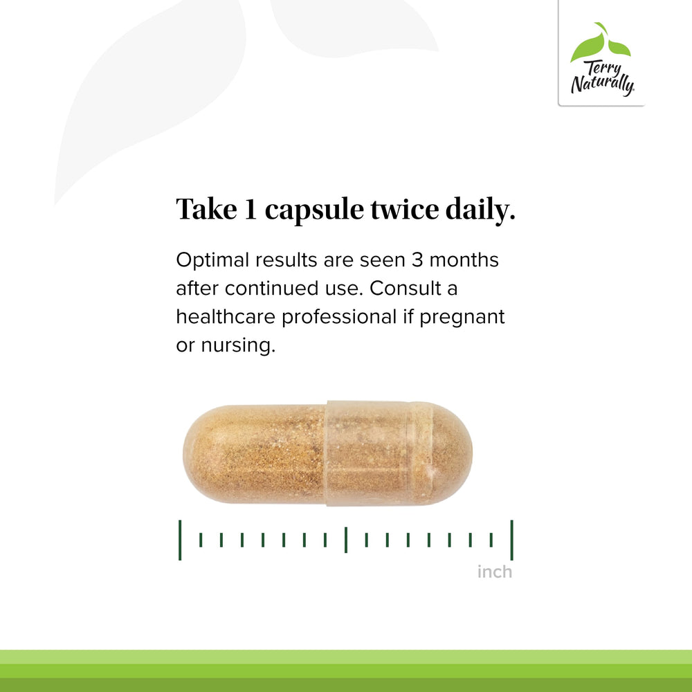 Terry Naturally antioxidants ingredients label highlighting heart-friendly nutrients.