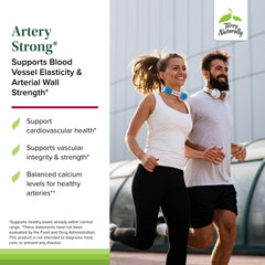 Close-up of Terry Naturally Artery Strong label with ingredient highlights