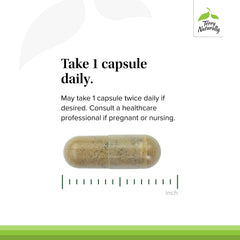 Terry Naturally bottle-on-shelf image signals consistent capsule supply.