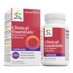 Terry Naturally Clinical Essentials bottle front showing label and capsules for bone health.