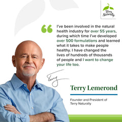 Terry Naturally Clinical Essentials label details show B-vitamins and vitamin C.