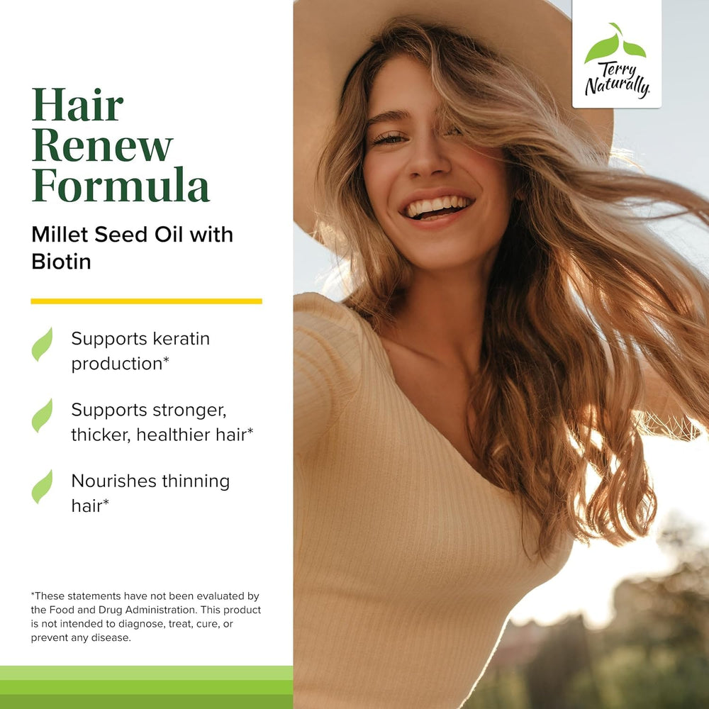 Terry Naturally Hair Renew label close-up highlighting clean formula