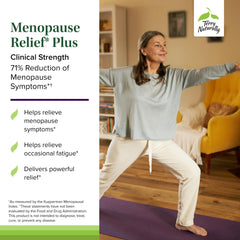 Terry Naturally Menopause Relief Plus black cohosh EP40 illustration emphasizes full phytonutrient spectrum.