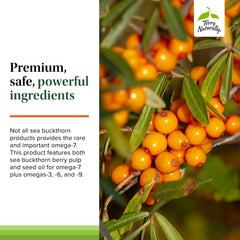 Terry Naturally Omega-7 vegan, allergen-free formula label