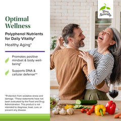 Terry Naturally Optimal Wellness features green tea leaf extract for antioxidant support