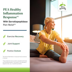 Terry Naturally Pea Healthy label-detail with ingredients and allergen-free formulation.