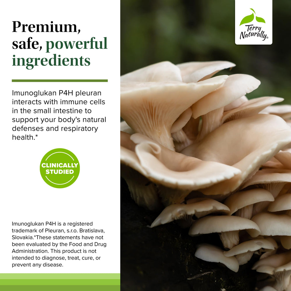 Terry Naturally PleuraMax family-use imagery suggests daily wellness for all ages.