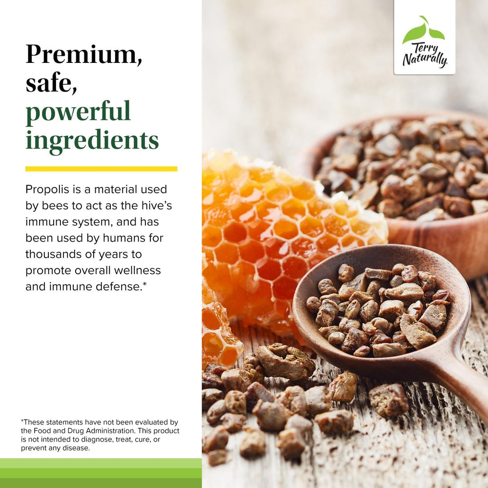 Terry Naturally Propolis EP300 two-pack display for ongoing immune support.