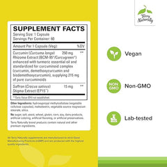 Back of Terry Naturally bottle showing ingredients and third party testing details.