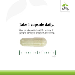 Terry Naturally Tri-Iodine bottle pouring capsules into a glass for daily use