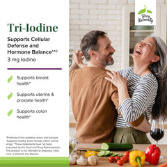 Terry Naturally Tri-Iodine two-pack packaging, showcasing value for long-term use.