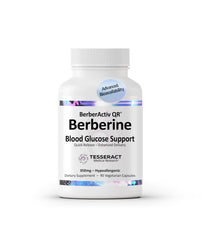 Tesseract BerberActiv-QR bottle front highlights premium berberine for daily immune support