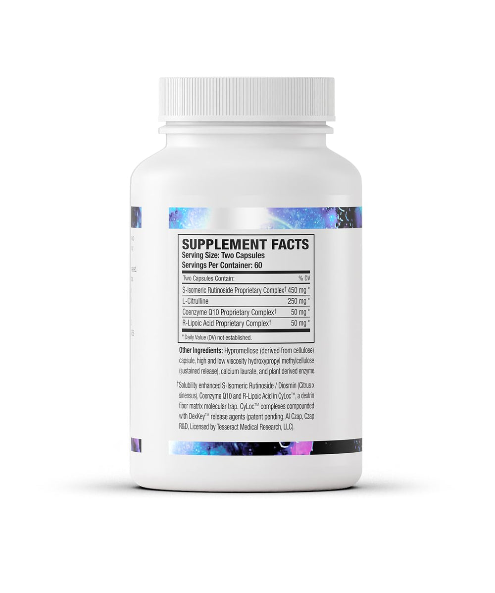 Tesseract NOX Flo SR flavonoids for venous support visuals
