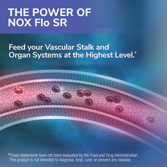 Tesseract NOX Flo SR ingredient panel highlighting L-Citrulline and CoQ10