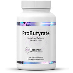 Tesseract ProButyrate bottle front for daily gut health support and balance.