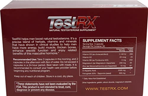 TESTRX ingredients lab glass shot for natural performance enhancement.